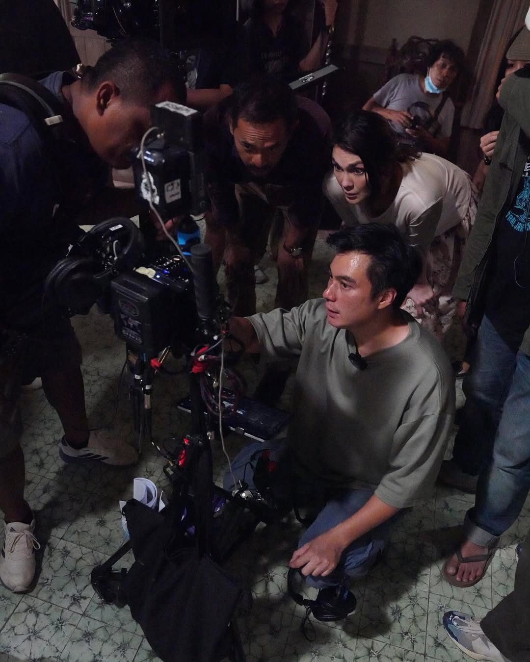 Baim Wong di lokasi film Sukma